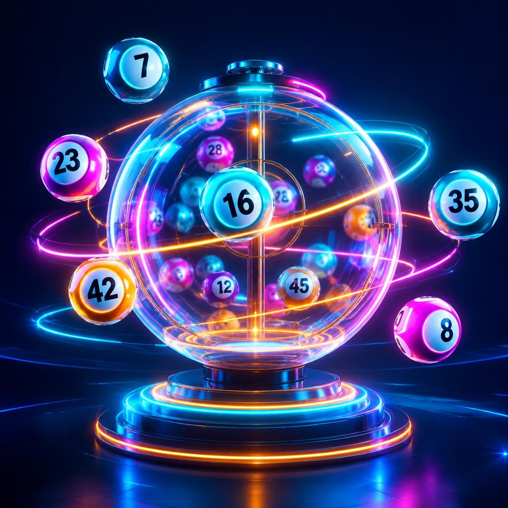 Globo de sorteio futurista
